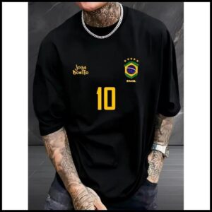 Camiseta Masculina e Unissex Brasil Copa Do Mundo 2026 100% Algodão