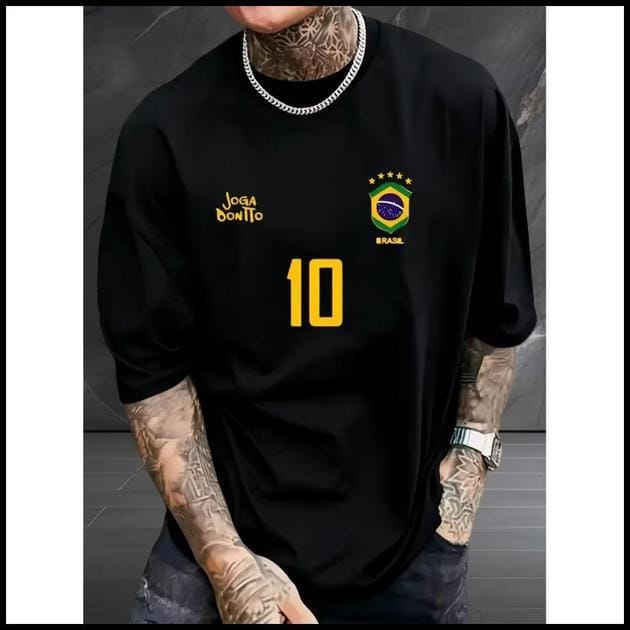 Camiseta Masculina e Unissex Brasil Copa Do Mundo 2026 100% Algodão