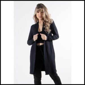 Cardigan Kimono Canelado Manga Longa Inverno Cardigã Malha Inverno Frio