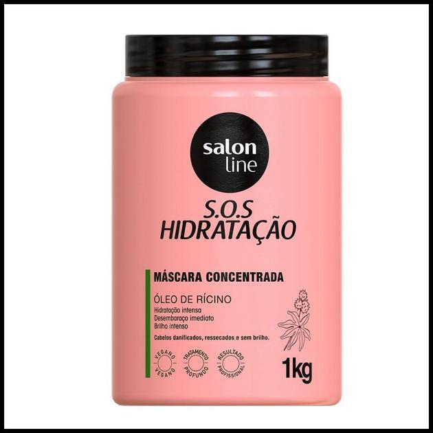 Máscara S.O.S Hidratação Óleo de Rícino Salon Line 1kg