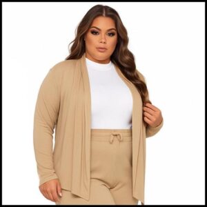 Cardigan Casaquinho Casaco Feminino Plus Size