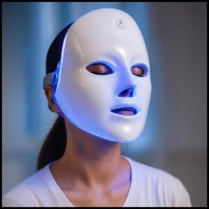 Máscara LED Facial 7 em 1 – Fototerapia Estética, Rejuvenescimento e Antiacne