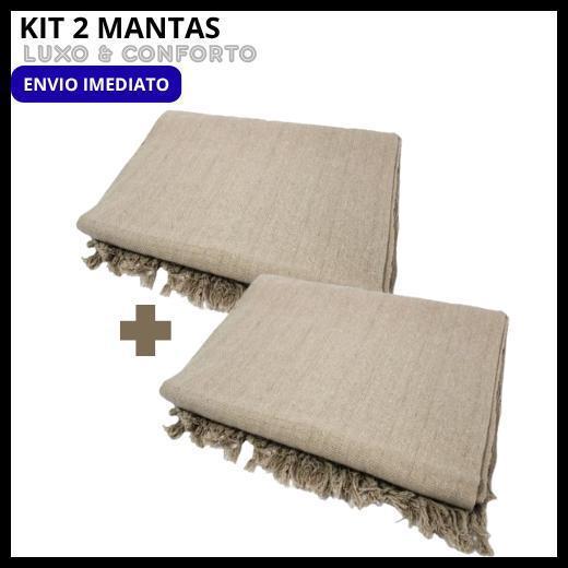 Kit 2 Manta Para Sofá/Cama Gigante Grande Decorativa Protetora 2.10x1.20 Luxo
