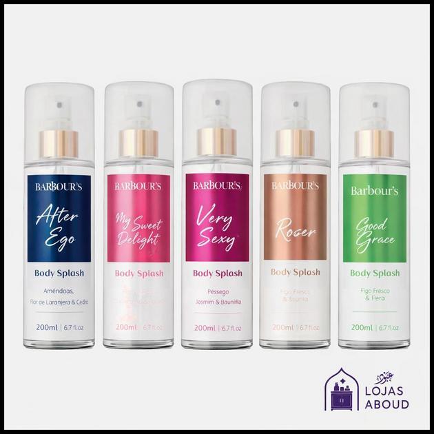 Body Splash Barbours Original Beauty Fragrancia Feminino Very Sexy Delight Roses Affair Alter Flower
