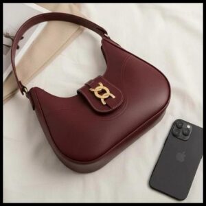 Bolsa Lua Baguete Média De Ombro Feminina Estilosa Casual