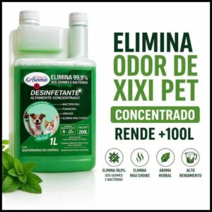 DESINFETANTE HERBAL PET CONCENTRADO 1L ELIMINA ODOR XIXI BACTERICIDA