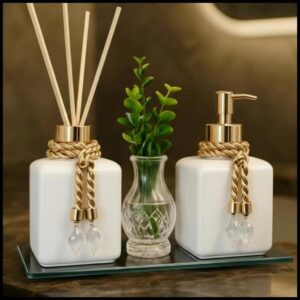 Kit Lavabo Pet Kit Completo 300 ML Luxo Com Bandeja Promoção Decorativo Escritorio Casa Nova
