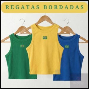 Regatas do Brasil Feminina Ribana Copa Bandeira BORDADA