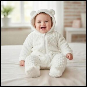 Macacão Urso Pipoquinha Bebê – Soft Peludinho com Zíper (L2)