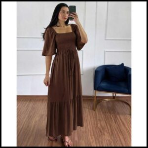 Vestido Cládia em viscolinho Top, Romãntico , Delicado e com um Toque Frescor.