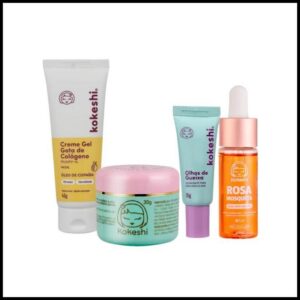 Kit Renovadores Gota de Colágeno e Rosa Mosqueta Kokeshi