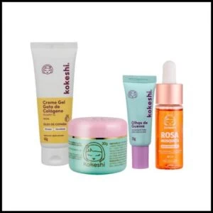 Kit Renovadores Gota de Colágeno e Rosa Mosqueta Kokeshi