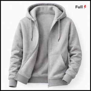 Moleton Ziper Aberto Jaqueta Estiloso Blusa De Frio Feminino Masculino Canguru Capuz Bolso Inverno