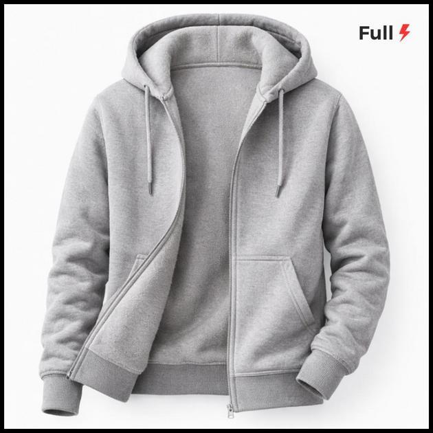 Moleton Ziper Aberto Jaqueta Estiloso Blusa De Frio Feminino Masculino Canguru Capuz Bolso Inverno