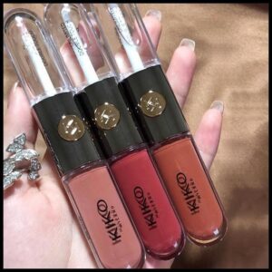 Kiko Batom/O esmalte transparente dobro do bordo da cabeça /103# batom/waterlight labial/duradouro não desvanece-se
