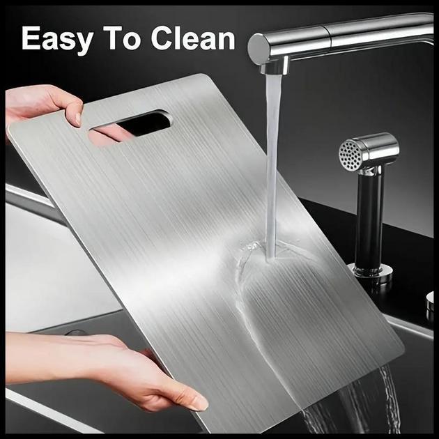 Tábua De Corte 304 Aço Inoxidável Antibacteriana À Prova De Mofo 46 cm tábua de cozinha