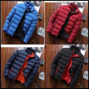 Inverno Engrossado Esportes Jaqueta De Algodão Masculino Gola Em Pé cardigan casual Roupas Quente