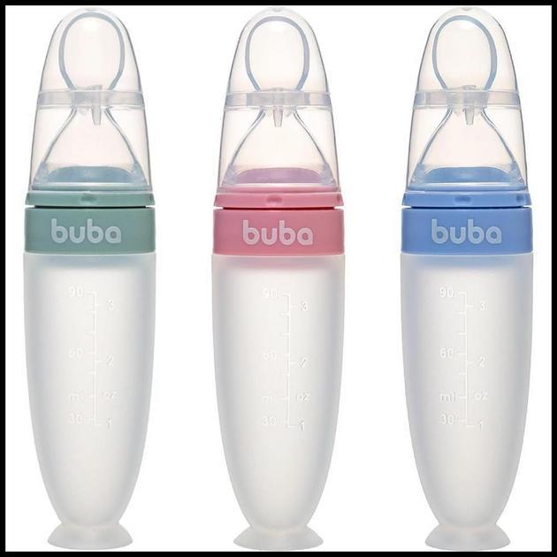 COLHER DOSADORA EM SILICONE COM VENTOSA BUBA