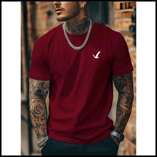Camiseta Masculina de Aguia Camisa 100% Algodao tendencia basica