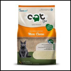 Areia Catbio Biodegradável 4 Kg - Max Clean - Grãos Finos