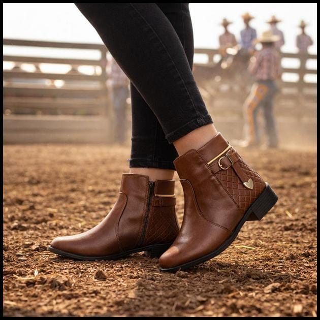 Bota Feminina Estilo Country Para Rodeio Festa Junina São João Quermesse Estilo Sertanejo Cano Curto