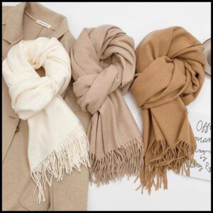 Lenço Cachecol Pashmina Echarpe Unissex Versátil Despojado Moda Inverno Com Qualidade Elegante