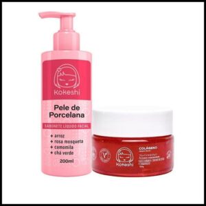 Kit Geleia de Colágeno e sabonete pele de porcelana Kokeshi