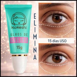 Creme Facial para Manchas de Olheiras Olhos de Gueixa 15 gr Kokeshi