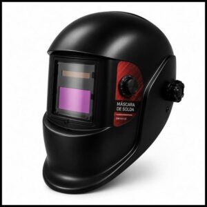 Máscara de Solda Automática Galzer DIN 9 a 13 MIG TIG Eletrodo Proteção Visual e Solda Mais Segura