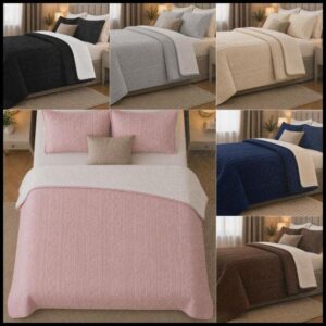 Cobertor Manta Cama Casal Sherpa Edredrom Pele de Carneiro para o Frio Toque Macio