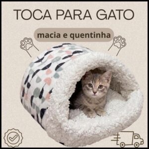 Caminha para Gatos Toca Para Gato Dormir Saco de Dormir Cama Pet Quentinha Mantinha Soft Sherpa