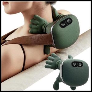 Massageador de Pescoço e Ombros Portátil 3D Com Calor Relaxante Massagem Profunda