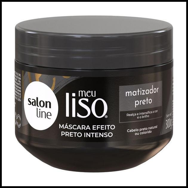 Máscara Meu Liso Matizador Preto Salon Line 300g