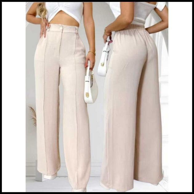 CALÇA PANTALONA FEMININA DUNA COM FORRO E BOTÂO TENDENCIA 2025