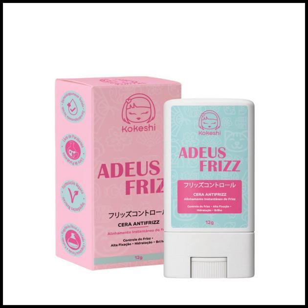 Cera Antifrizz Adeus Frizz Bastão Stick Kokeshi 12g
