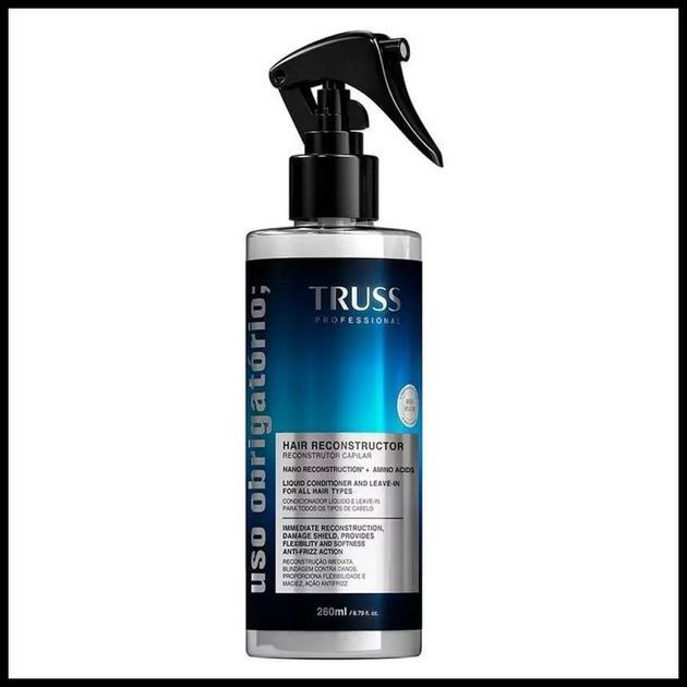 Truss Uso Obrigatório Leave-in Reconstrutor 260ml | Proteção Térmica, Brilho e Reparação Imediata