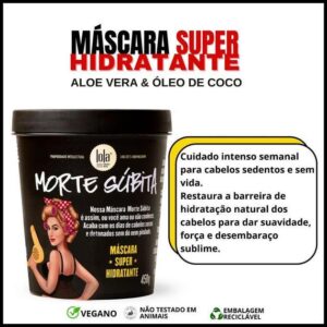 Morte Súbita Lola Máscara Super Hidratante 450g | Vegana | Hidratação | Nutrição