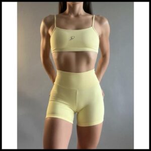 DIASP Conjunto Fitness Poliamida Roupa Academia Blackout Virginia