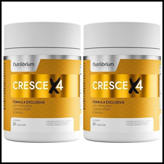 Kit 2x Cresce X4 Total 60 Cápsulas - 2 Meses Nutrilibrium