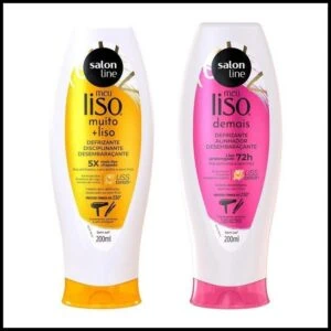 Kit Defrizantes Meu Liso Demais e Muito+Liso e 200ml Salon Line