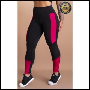 Calça Legging Feminina Fitness Esportiva Com Faixa Lateral Academia GJR Modas