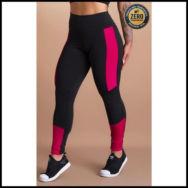 Calça Legging Feminina Fitness Esportiva Com Faixa Lateral Academia GJR Modas