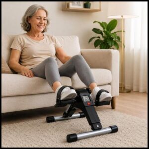 Mini Bike Ergometrica Cicloergometro Pedalinho Perna Braço Fisioterapia Monitor Lcd Idoso