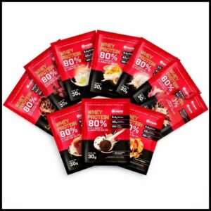 Sachês Whey Protein 80% 30g Sabores Variados Proteína 19 Sabores Disponíveis