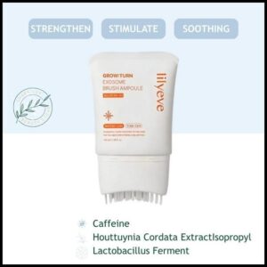Ampola Antiqueda Capilar com Exossomo Lilyeve Grow:Turn 100ml Tratamento para Queda e Cuidado dos Fios