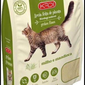 Kädi Areia Biodegradavel, Grãos Finos 4Kg Milho e Mandioca