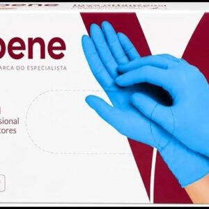 Luva Nitrílica Premium Sem Pó | Resistente a Produtos Químicos | 100 Unidades | PP, P, M, G e GG