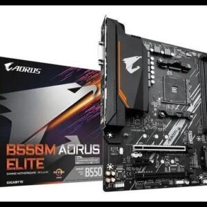 Placa Mae Gigabyte B550m Aorus Elite Am4 Ddr4 Hdmi M-atx Cor Preto