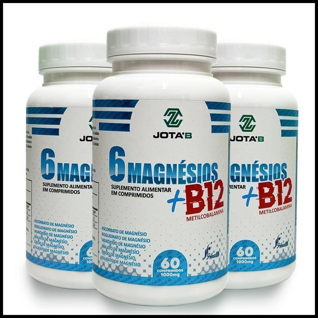 Metilcobalamina (B12) + 6 Magnesio em cápsulas ,Taurato,Hidróxido,Bisglicinato,Ascorbato e Taurato