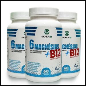 Metilcobalamina (B12) + 6 Magnesio em cápsulas ,Taurato,Hidróxido,Bisglicinato,Ascorbato e Taurato
